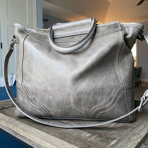 Large Frye Riviana Tote in Ice Grey